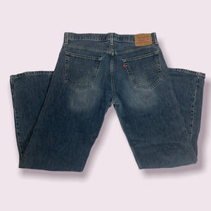 Levi’s 529 Mens Low Rise Straight Blue Denim Jeans Pants Cotton Size 34 x 34